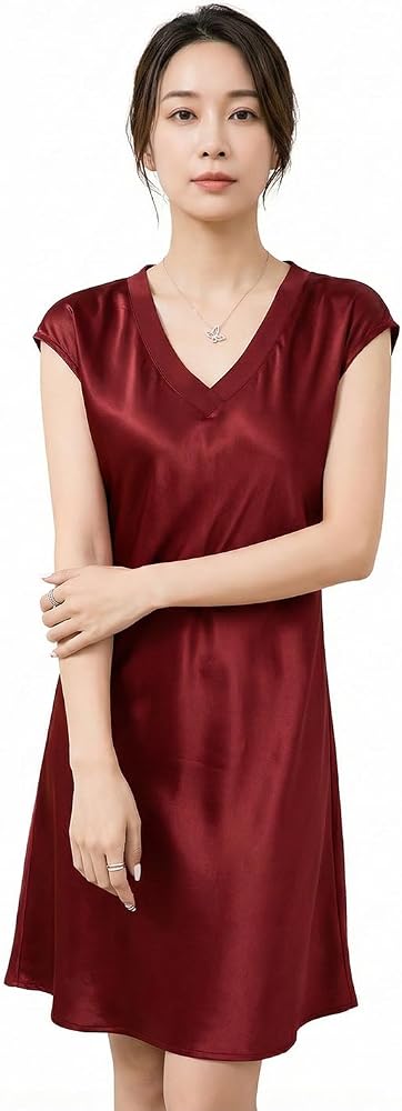 Amazon | [Yumeno Silk] シルク ネグリジェ パジャマ レディース 100